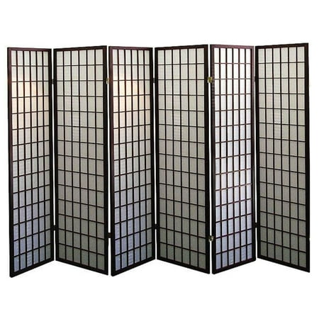 Legacy Decor 8-Panel Japanese Oriental Style Room Screen Divider Cherry Color